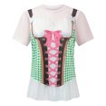 thumbnail image 4 of Tfken Soft Comfy Tops For Girls Daily Wear Holiday Summer Short Sleeve Tshirts Tees Print Graphic Comfortable T-Shirts Children Trendy Clothes Size 13-14 Years, 4 of 4