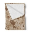 thumbnail image 2 of Camo Soft Flannel Fleece Throw Blanket, US Marine Desert Marpat Digital Texture Background in Brown Colors, Cozy Plush for Indoor and Outdoor Use, 50" x 60", Pale Brown Cinnamon, by Ambesonne, 2 of 5