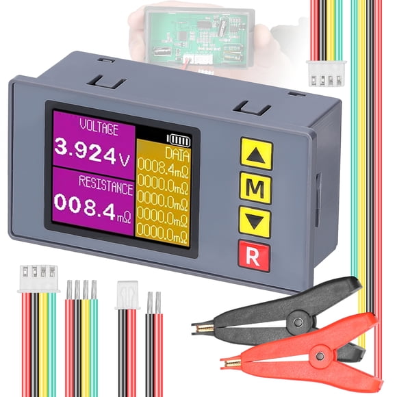 TS457 Entry-Level Voltage Internal Resistance Tester AC 4-Wire Kelvin Method Professional Voltage Meter Internal Resistance Test Device
