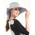 thumbnail image 7 of Womens Sun Hat Packable Neck Cover UPF 50+ Wide Brim Fishing Hat Gray, 7 of 7