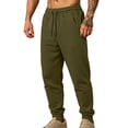 thumbnail image 6 of Zpzdpjkx Mens Tapered Sweatpants Drawstring Elastic Waist Cuffed Ankle Solid Tone Casual Street Workout Pants for Mens, 6 of 7
