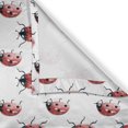 thumbnail image 4 of Ambesonne Watercolor Valance Pack of 2, Lady Bug Insect, 54"X12", Vermilion Black White, 4 of 5