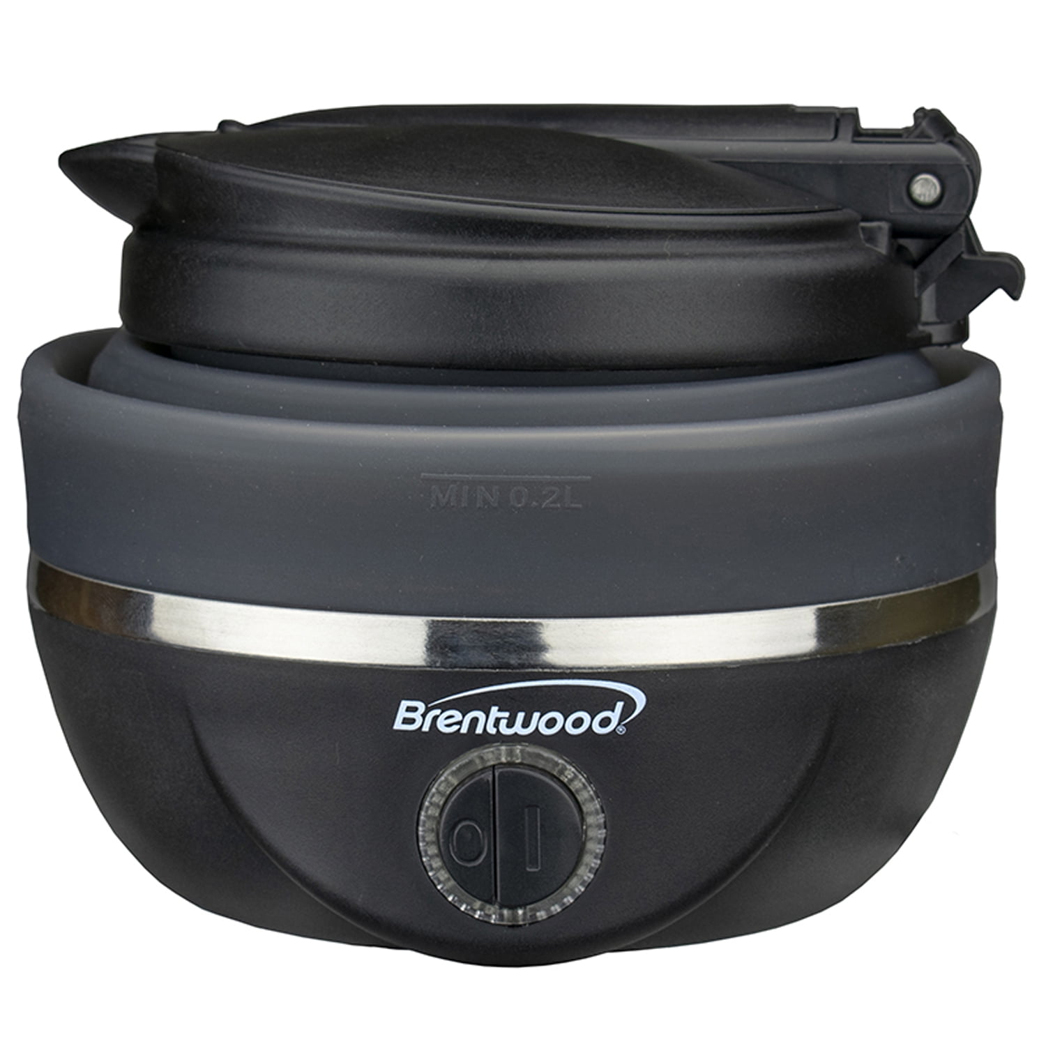 Brentwood KT-1508BK Dual Voltage 120/220v 0.8L 800W Travel Water Kettle Black