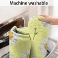 thumbnail image 5 of Lightgreen Daisy Flower White Blooms Pattern Bathroom Rugs Mat,Non Slip Microfiber Bathroom Rug,Rubber Backing,Soft Bathroom Mats for Bathroom Floor,Tub and Shower,17x30in(43x75cm), 5 of 5