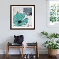 thumbnail image 3 of Art.com Floral Teal and Blue Hues Art Print by Milli Villa, Brown Frame Wall Art, 38" x 38", 3 of 5