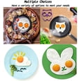 thumbnail image 3 of Molde creativo para huevos fritos de Halloween, moldes para tortillas, anillo de panqueque de huevo de silicona, conejo Jormftte LRWJ657-1, 3 of 6