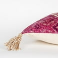 thumbnail image 3 of Rizzy Home Diamond 14" x 26" Poly Pillow with Cotton Viscose Velvet Cover-Pink, 3 of 5