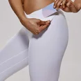thumbnail image 4 of Pantalones de yoga para correr con cintura elástica para mujer S7001 Leggings adelgazantes de cintura doble Bolsillo para el sudor que absorbe la humedad, 4 of 5