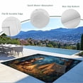 Cute Panda Indoor Outdoor Rugs 5x7 Ft, Watercolor Forest Scenery Funny ...