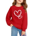 thumbnail image 3 of MeetoTime Girls Boys Valentine's Day Sweatshirt Soft Long Sleeve Round Neck Printed Top 2-10 Years Kids Clothes, 3 of 3