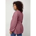 thumbnail image 2 of Ellos Plus Size V-Neck Tunic With Diagonal Empire Seam, 2 of 2