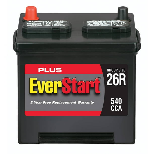 EverStart Plus Lead Acid Automotive Battery, Group 26R