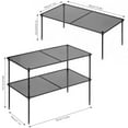 thumbnail image 3 of ROFAY Set of 2 Stackable Expandable Kitchen Cabinet Organizer Racks, Anti-Slip Feet, Black, 3 of 6