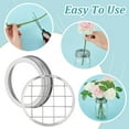 thumbnail image 3 of 1bag 2 style Galvanized Iron with 304 Stainless Steel Mason Jar Flower Frog Lid Insert Grid Organizer for Canning Jars Flat Round 73.5~84mm, 3 of 8