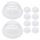 thumbnail image 2 of BRIGHTFUFU 20pcs Ornamento de media domo de plástico transparente para artesanías y decoración del hogar ideal para reemplazo de globo de nieve y carcajista, 2 of 7