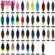thumbnail image 4 of Mirra's Mirror-extensiones de cabello trenzado Ombre, trenzas sintéticas fáciles, Morado, marrón, rojo, Afro Jumbo, 20 "/26", 4 of 4