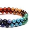 thumbnail image 5 of Pulsera de cuentas de chakras, pulsera de cristal curativo de los 7 chakras, pulsera de cuentas de piedra para yoga, pulsera de meditación, relajación y ansiedad, 5 of 5
