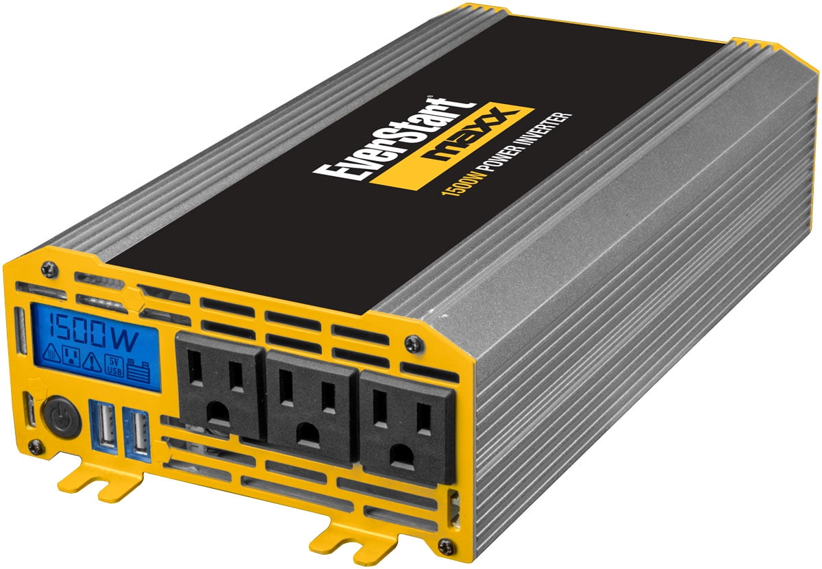 Everstart MAXX 1500 Watt Automotive Power Inverter w/USB Power and