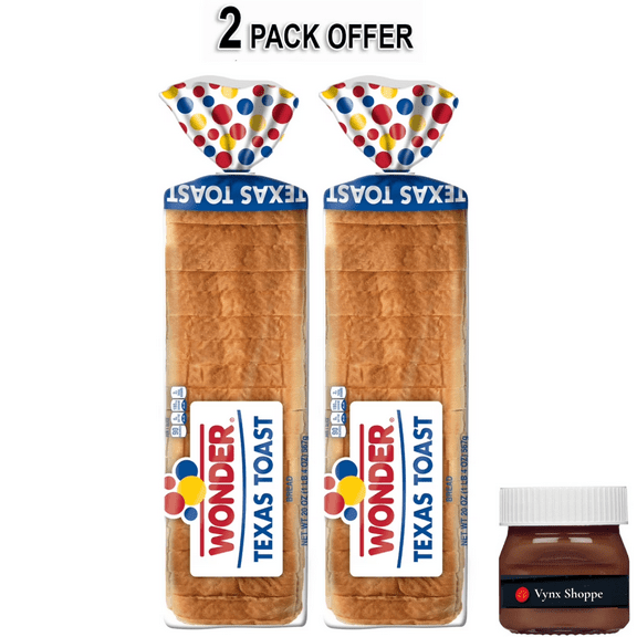 Wonder Bread Texas Toast, Thick Sliced White Bread Loaf, 20 oz