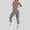Grey, variant on Laipiong Women's Jumpsuits Summer Casual Sleeveless Zip Up Crewneck Solid Workout Backless Bodysuit Rompers Stretchy Yoga Running Workout Outfits