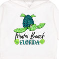 thumbnail image 3 of Inktastic Miami Beach, Florida Happy Sea Turtle Toddler Hoodie, 3 of 4