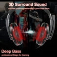 thumbnail image 2 of Gaming headset, 3.5mm wired headset stereo headset with microphone volume control, suitable for PS4 PS5 PC tablets, laptops, smartphones, Xbox One, 2 of 7