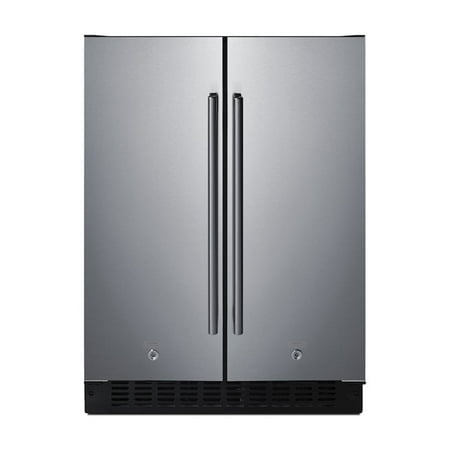 SUMMIT 24" Wide Built-In Refrigerator-Freezer