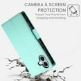 thumbnail image 6 of Dteck Wallet Case for iPhone 16 6.1" 2024, Premium PU Leather Folio Magnetic Closure Card Holder Kickstand Full Protection Phone Case Compatible with iPhone 16,Mint, 6 of 6