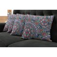 thumbnail image 5 of Ambesonne Vintage Throw Pillow Cover 4 Pack, Circular Floral, 16", Multicolor, 5 of 5