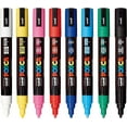 thumbnail image 2 of Posca Full Set of 8 Acrylic Paint Pens with Reversible Medium Point Pen Tips, Posca Pens are Acrylic Paint Markers for Rock Painting, Fabric, Glass Paint, Metal Paint, and Graffiti, 2 of 5
