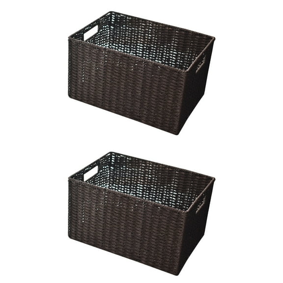 Set of 2 Decoration Storage Basket Box Container Random Color Baby