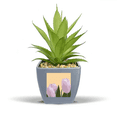 thumbnail image 1 of Fanatic Tulip Netherlands Fake Pineapple Flower Pot Vase Mini Decor, 1 of 3