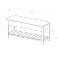 thumbnail image 4 of Manor Park Storage Bench, White Oak, 4 of 15