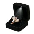 thumbnail image 2 of Weilifangwps Velvet Earring Studs Box with LED Light Jewelry Display Gift Box for Birthday Anniversary, 2 of 4