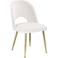 thumbnail image 2 of Meridian Furniture Logan Cream Velvet Dining Chair (Set of 2), 2 of 19