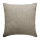 thumbnail image 1 of Funda de cojín para sofá, decorativa, gris plata, 40 x 40 cm (16 x 16 pulgadas), fundas de almohada acolchadas de lino, diseño abstracto de estilo moderno - Silver Sway, 1 of 3