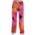 thumbnail image 2 of Pajama Pants Women - Retro Halloween Soft Breathable Sleep & Lounge Pants for Women, Comfy Casual Pj Pants Bottoms with Pockets, 2 of 5