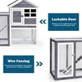 thumbnail image 6 of Demi Bonn 48" Outdoors Wood Chicken Coop, Hen Nest for Indoor Bunny Hutch Rabbit Cage Guinea Pig Habitat, Gray, 6 of 7