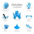 thumbnail image 4 of Paquete de 100 Guantes de Nitrilo Sintetico Nitriblend Color Azul Talla L |Protección Personal | No Estéril | Sin Polvo |De un solo uso | Sin Látex, 4 of 5