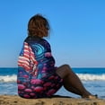 thumbnail image 3 of Independence Day Of The United States Flag Ultra Fine Fiber Beach Towels for Travel And Quick Drying Absorbent Towels for Swimming, 3 of 7