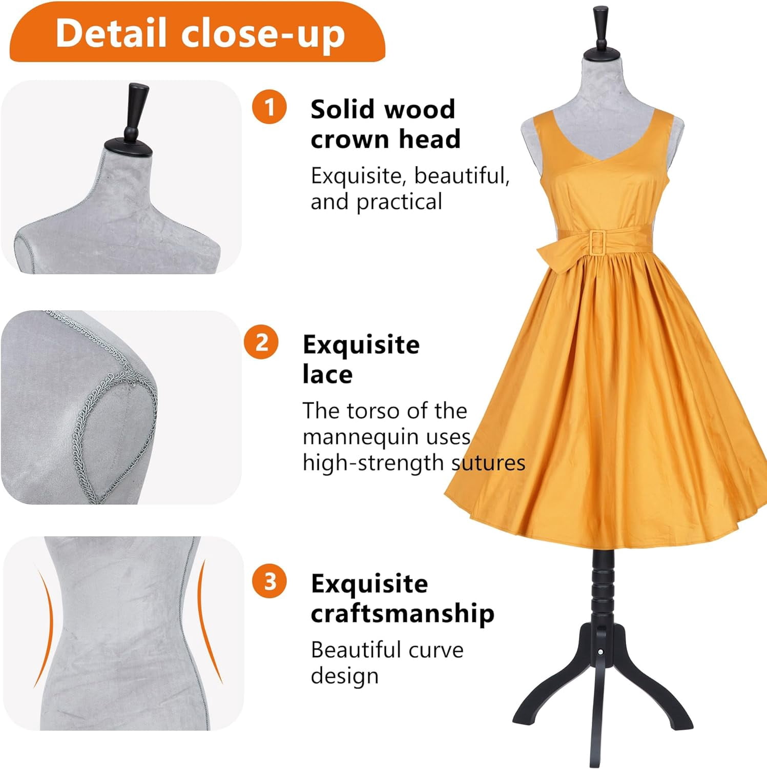 YRLLENSDAN 59-67 Inch Mannequin Body Dress Mannequin with Stand Height Adjustable Sewing Mannequin Female Mannequin Full Body Dress Forms Dress Form Mannequin for Sewing Mannequin Torso Female, Grey