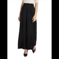 thumbnail image 1 of Pantalones Palazzo Largos de Pierna e Informales de Cintura Alta para Mujer, Talla Regular Negro XL, 1 of 8