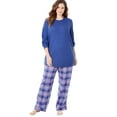 Only Necessities Women's Plus Size Thermal Pj Set Pajamas