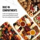 thumbnail image 5 of Tabla de Quesos de Madera, Bandeja para Aperitivos, Caja de Picnic con Rejilla, Caja Bento de Frutas, Ideal para Viajes Al Aire Libre, Camping y Vacaciones., 5 of 5