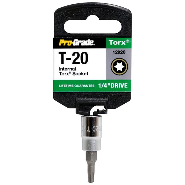 Pro-Grade 12920 0.25 in. Drive x T20 Internal Torx Socket - Walmart.com