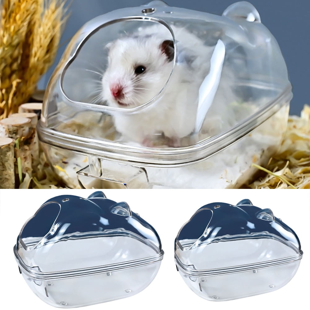 shenmeida Hamster Sand BathClear Shower ToiletCooling Bed Sand