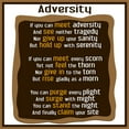 thumbnail image 2 of Homawoo, Richard 26x26 Black Ornate Wood Framed with Double Matting Museum Art Print Titled - Adversity Word Art, 2 of 4