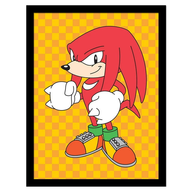 Sonic The Hedgehog Knuckles Framed Poster