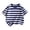 Navy, variant on Children Casual Crewneck T Shirt Small Kids Summer Short Sleeved Stand Up Collar Striped Tops Boys Girls Casual Going Out Tshirt Tee Tops Clothes