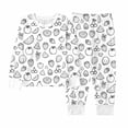 thumbnail image 5 of HXWCHs Kids DIY Hand Painted Colorable Tops and Pants Set Boys Girls Funny Cartoon Coloring T-Shirts and Pants 2 Piece Sets Size: 9-10 Years White, 5 of 7
